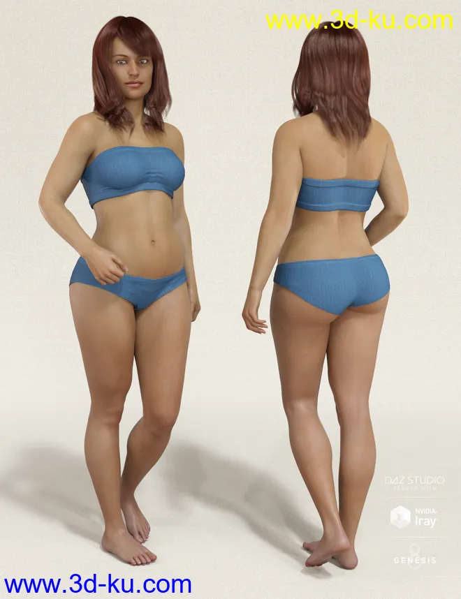 Mesmerizing Faces & Bodies for Genesis 8 Female模型的图片10