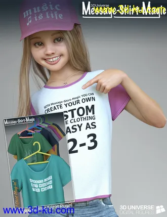 3D打印模型Message-Shirt-Magic Bundle for Genesis 8 Female(s)的图片