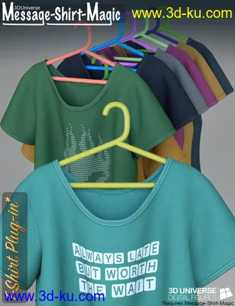 3D打印模型Message-Shirt-Magic Bundle for Genesis 8 Female(s)的图片