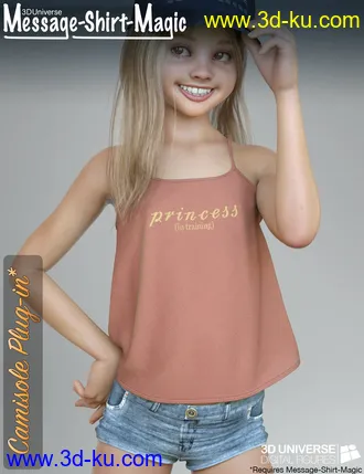 3D打印模型Message-Shirt-Magic Bundle for Genesis 8 Female(s)的图片