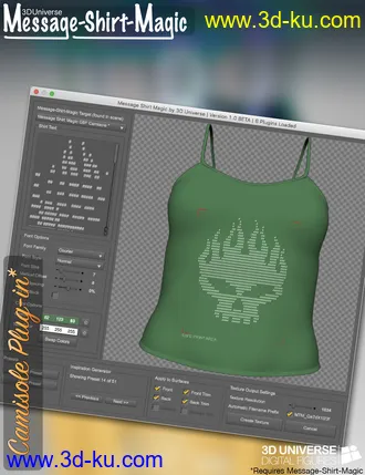 3D打印模型Message-Shirt-Magic Bundle for Genesis 8 Female(s)的图片