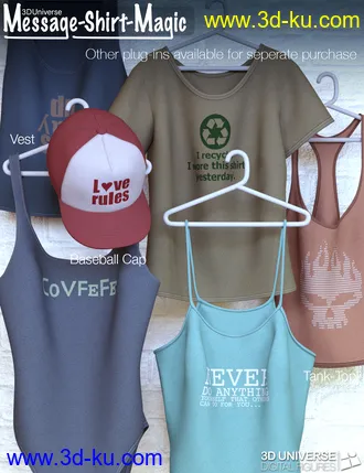 3D打印模型Message-Shirt-Magic Bundle for Genesis 8 Female(s)的图片