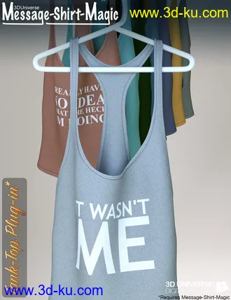 3D打印模型Message-Shirt-Magic Bundle for Genesis 8 Female(s)的图片