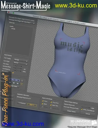 3D打印模型Message-Shirt-Magic Bundle for Genesis 8 Female(s)的图片