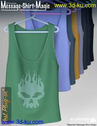 3D打印模型Message-Shirt-Magic Bundle for Genesis 8 Female(s)的图片