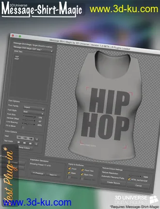 3D打印模型Message-Shirt-Magic Bundle for Genesis 8 Female(s)的图片