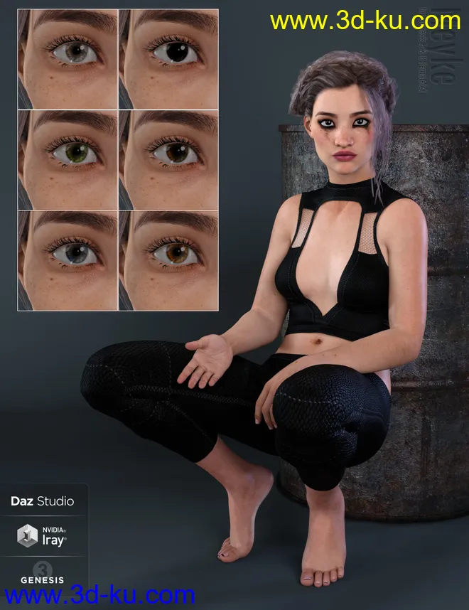 Meyke for Genesis 3 and 8 Female模型的图片3