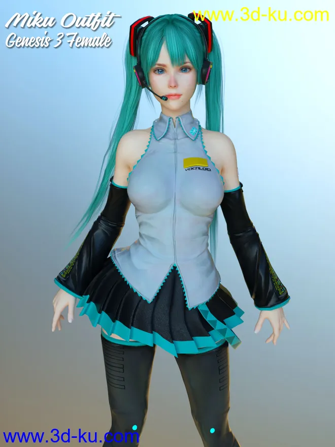 Miku Outfit for G3F模型的图片1