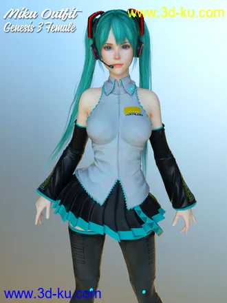 3D打印模型Miku Outfit for G3F的图片