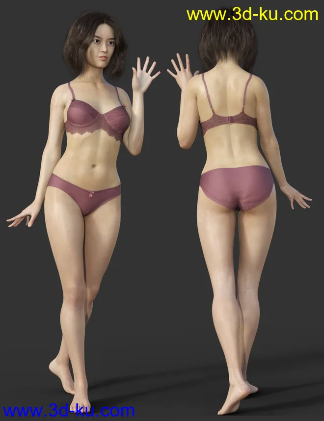 Mila HD for Genesis 8 Female模型的图片5