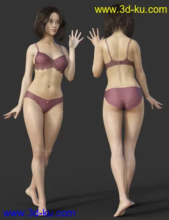 3D打印模型Mila HD for Genesis 8 Female的图片