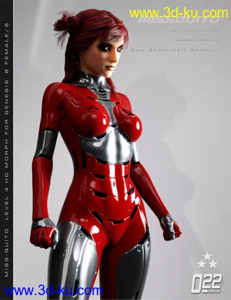 3D打印模型Miss-Quito for Genesis 8 Female(s)的图片
