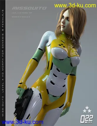3D打印模型Miss-Quito for Genesis 8 Female(s)的图片