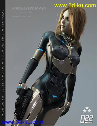 3D打印模型Miss-Quito for Genesis 8 Female(s)的图片