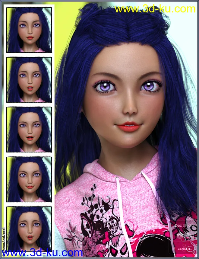 Mixable Expressions for Kanade 8 and Genesis 8 Female(s)模型的图片7