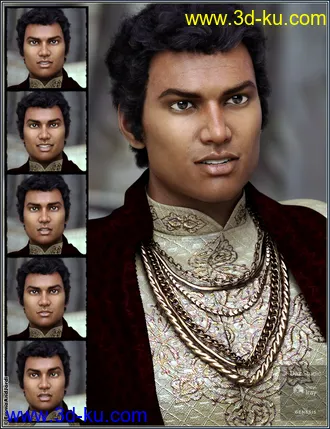 3D打印模型Mixable Expressions for Sanjay 8 and Genesis 8 Male(s)的图片