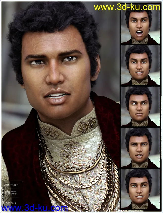 Mixable Expressions for Sanjay 8 and Genesis 8 Male(s)模型的图片6