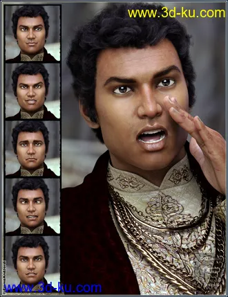 3D打印模型Mixable Expressions for Sanjay 8 and Genesis 8 Male(s)的图片