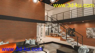 3D打印模型Modern Rustic House的图片