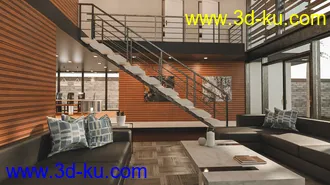 3D打印模型Modern Rustic House的图片
