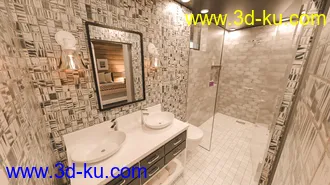 3D打印模型Modern Rustic House的图片