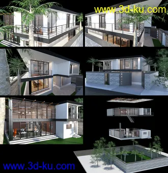 Modern Rustic House模型的图片19