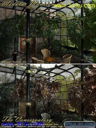 3D打印模型Modular Mansion 4 The Conservatory的图片