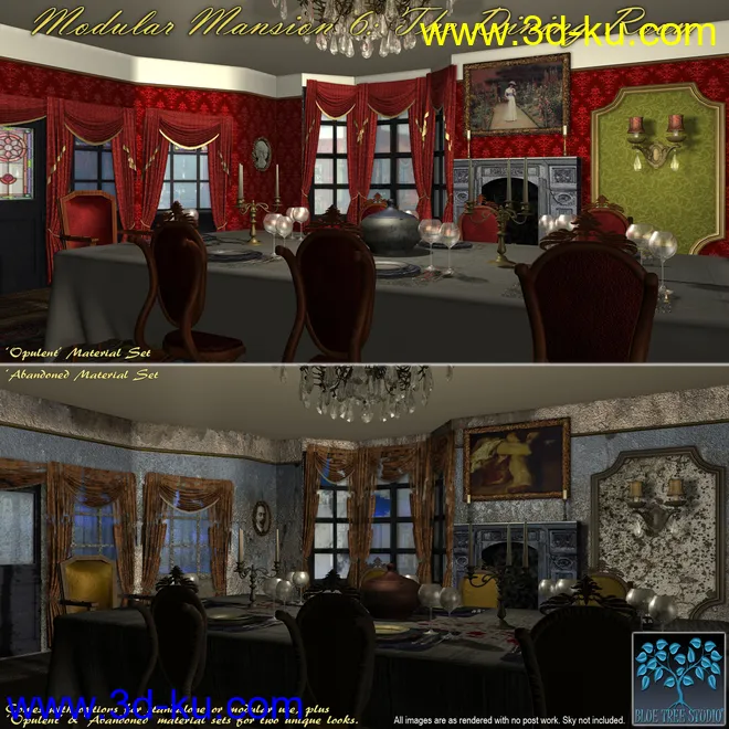 Modular Mansion 6 - The Dining Room模型的图片1