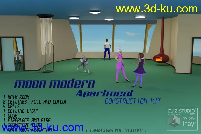 Moon Modern Apartment模型的图片1