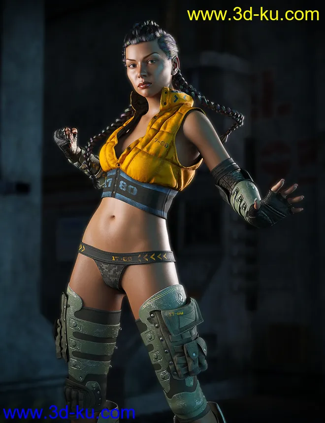 More Captivating HD Faces and Bodies for Genesis 8 Female模型的图片5