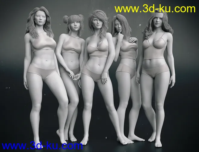 More Captivating HD Faces and Bodies for Genesis 8 Female模型的图片7