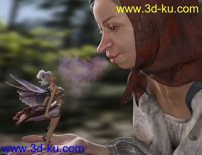 MRL dForce Curly Bun for Genesis 8 Female(s)模型的图片5