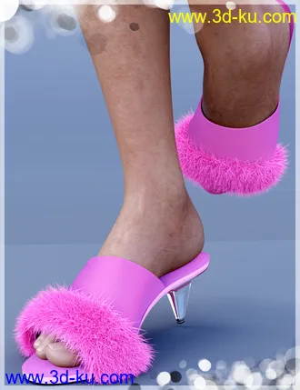 3D打印模型Mule Shoes for Genesis 8 Female(s)的图片