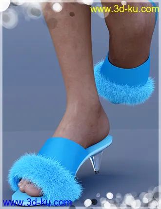 3D打印模型Mule Shoes for Genesis 8 Female(s)的图片