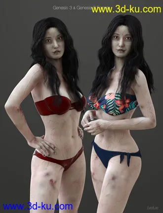 3D打印模型Murakashi for Genesis 3 & 8 Female的图片