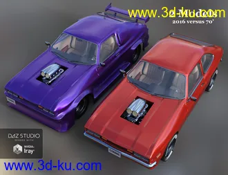 3D打印模型Muscle Cars的图片