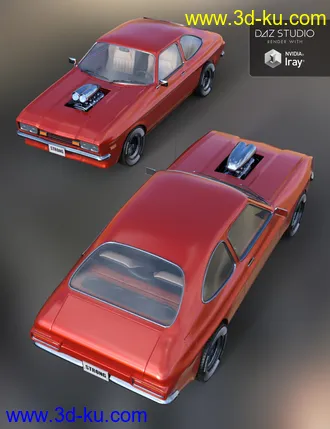 3D打印模型Muscle Cars的图片