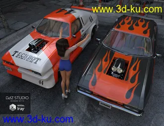 3D打印模型Muscle Cars的图片