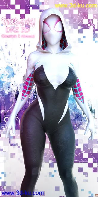 3D打印模型MV SpiderGwen Outfit for G3F的图片