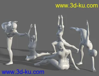 3D打印模型Namaste Poses for the Genesis 8 Female(s)的图片
