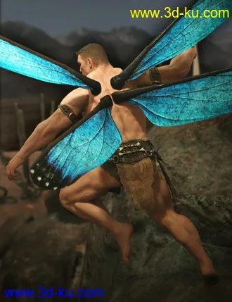 3D打印模型Natural Fae Wings for Genesis 8的图片