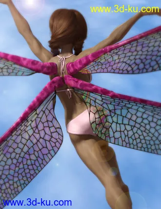 3D打印模型Natural Fae Wings for Genesis 8的图片