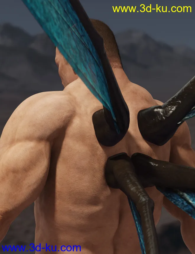 Natural Fae Wings for Genesis 8模型的图片5