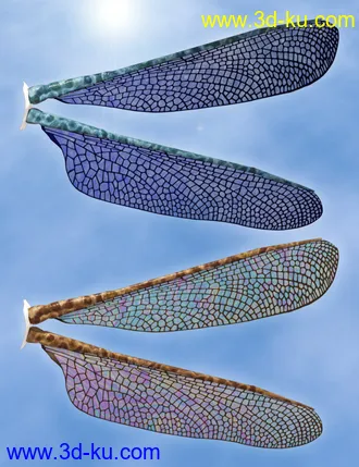 3D打印模型Natural Fae Wings for Genesis 8的图片