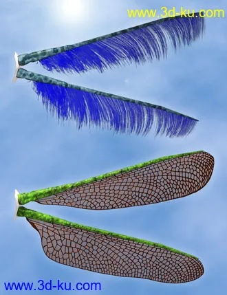 3D打印模型Natural Fae Wings for Genesis 8的图片