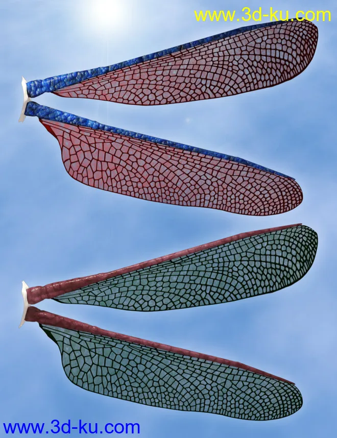 Natural Fae Wings for Genesis 8模型的图片10
