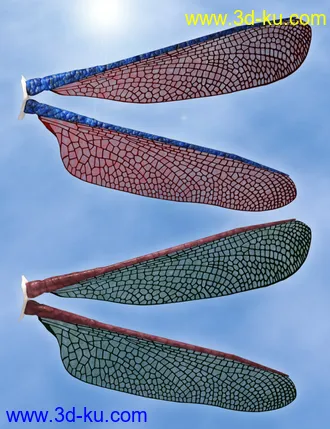 3D打印模型Natural Fae Wings for Genesis 8的图片