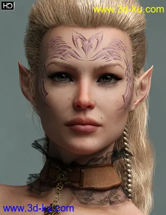 3D打印模型Nicolette HD for Genesis 8 Female的图片