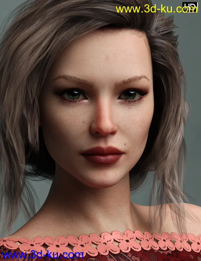 Nicolette HD for Genesis 8 Female模型的图片7