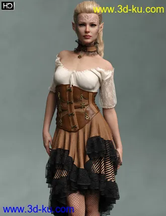 3D打印模型Nicolette HD for Genesis 8 Female的图片